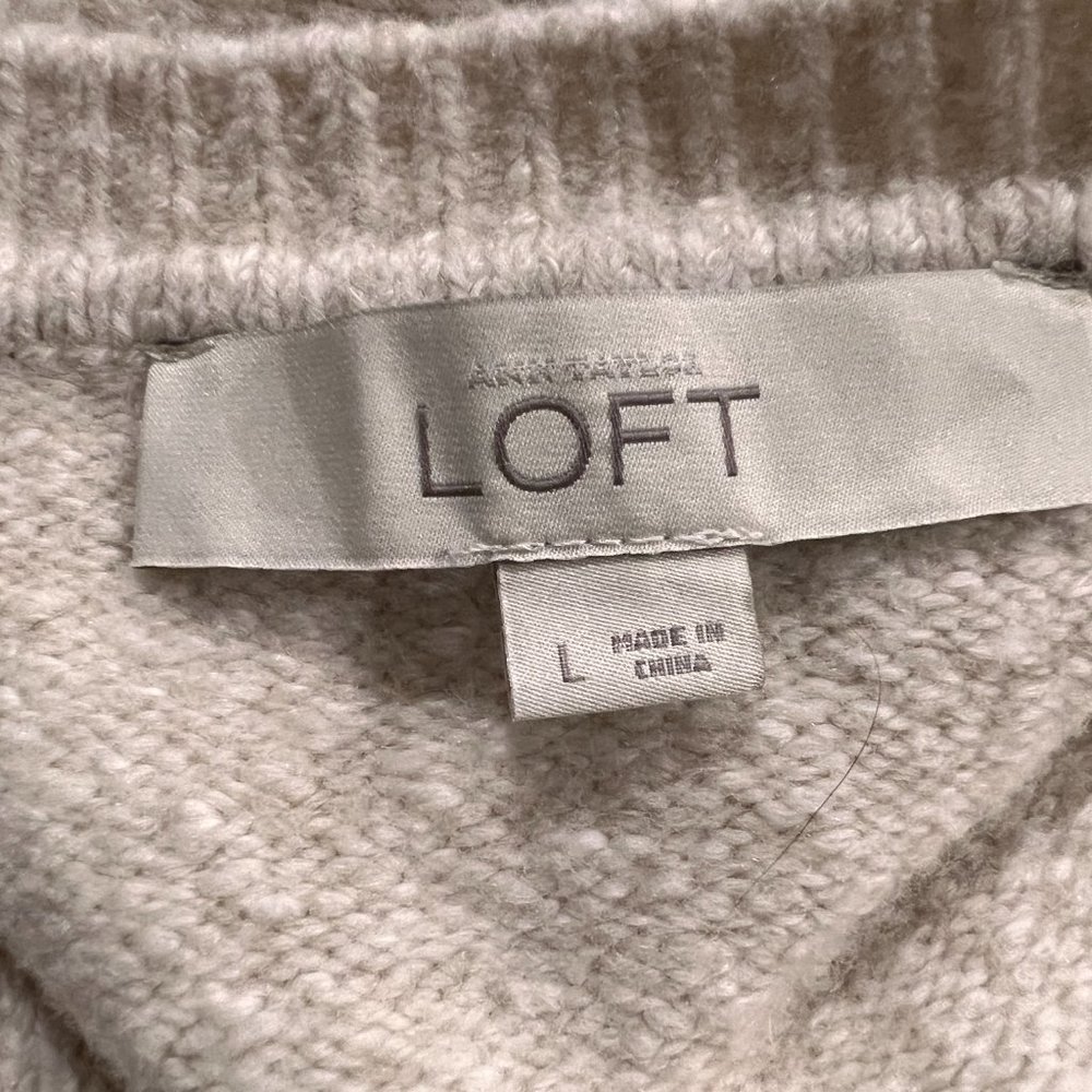 Loft Size Large Sweater Button Down Cardigan - image 3